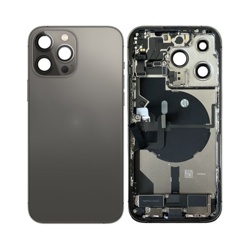 OEM Pulled iPhone 14 Pro Max Housing (A Grade) with Small Parts Installed - Space Black (with logo)