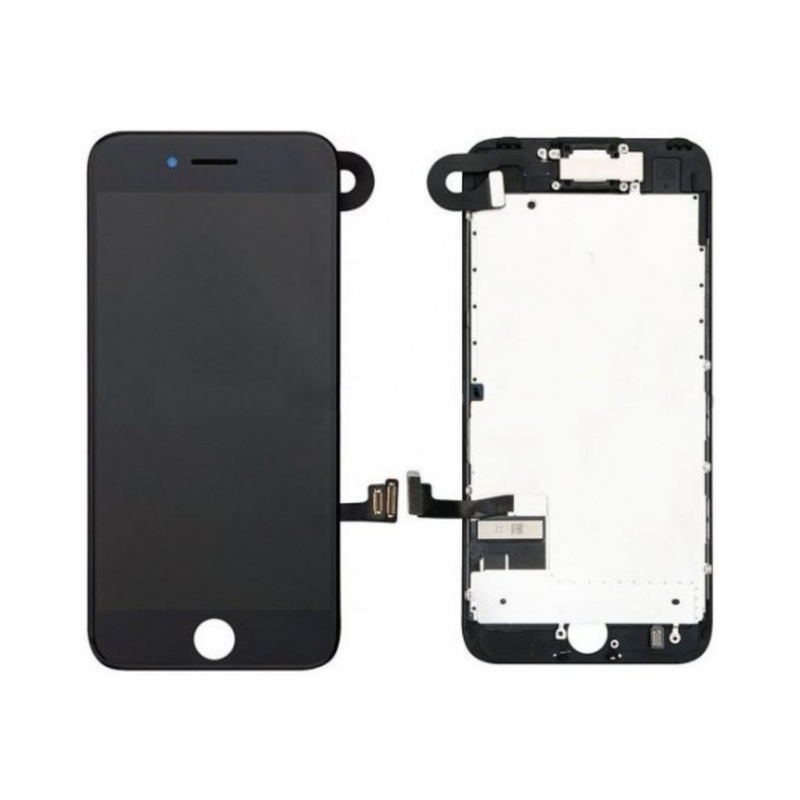 iPhone 7 LCD Assembly - Premium with Plate (Black)