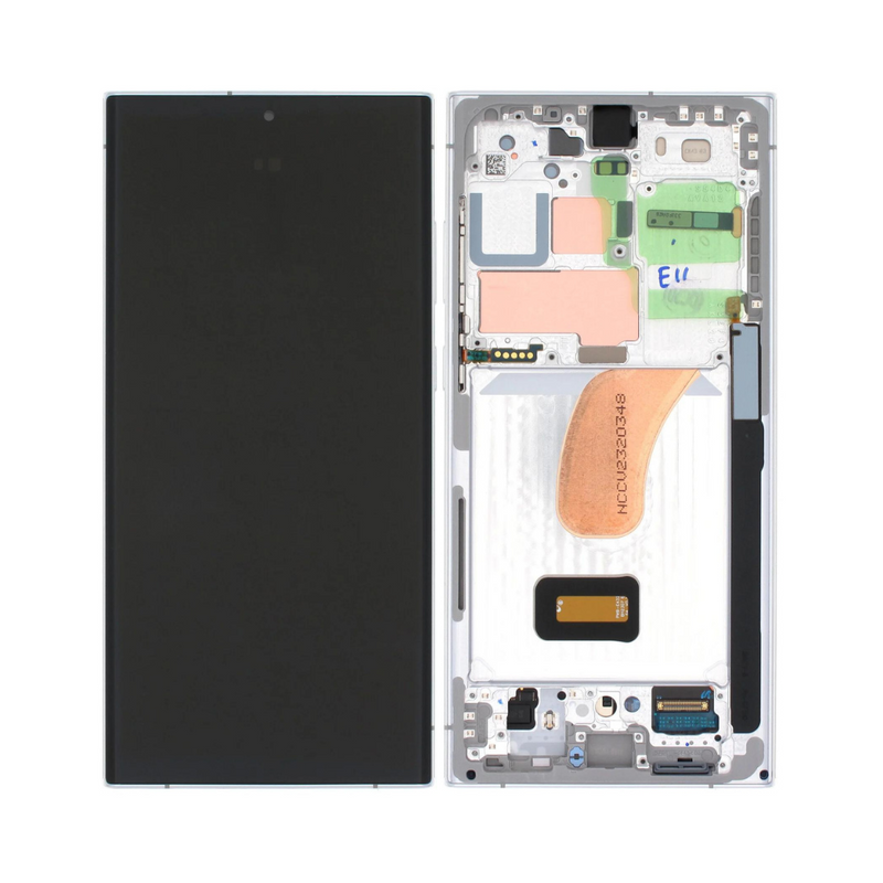 Samsung Galaxy S23 Ultra OLED Assembly with Frame - Sky Blue (Aftermarket +)