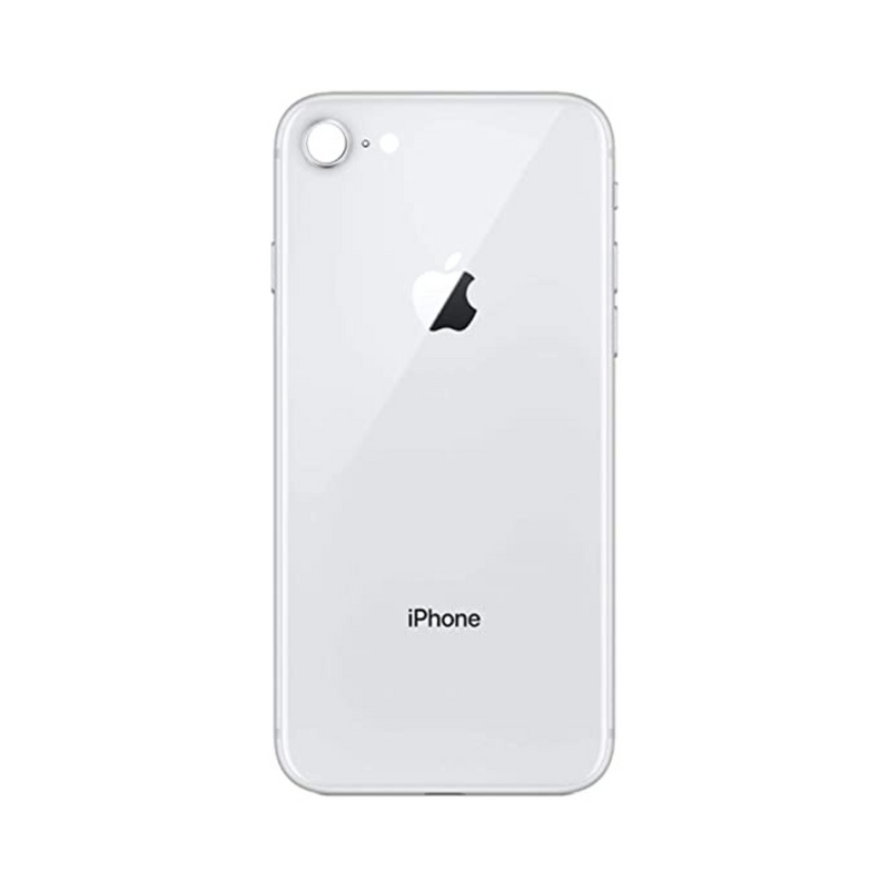 OEM Pulled iPhone 8 Housing (B Grade) with Small Parts Installed - Silver (with logo)