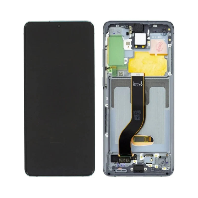 Samsung Galaxy S20 Plus 5G OLED Assembly with Frame - Cosmic Grey (Aftermarket +)