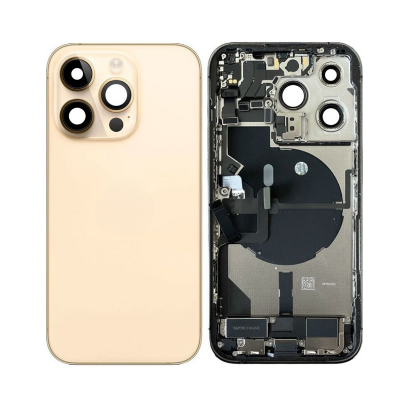 OEM Pulled iPhone 14 Pro Max Housing (A Grade) with Small Parts Installed - Gold (with logo)