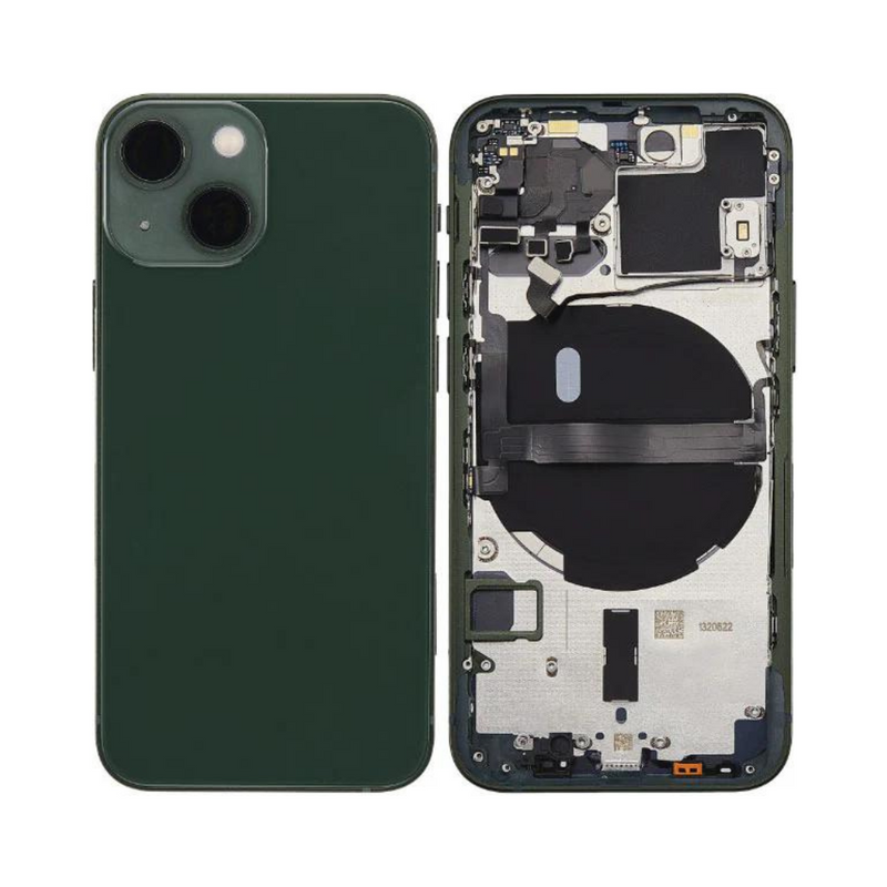 OEM Pulled iPhone 13 Housing (A-/B+ Grade) with Small Parts Installed - Green (with logo)