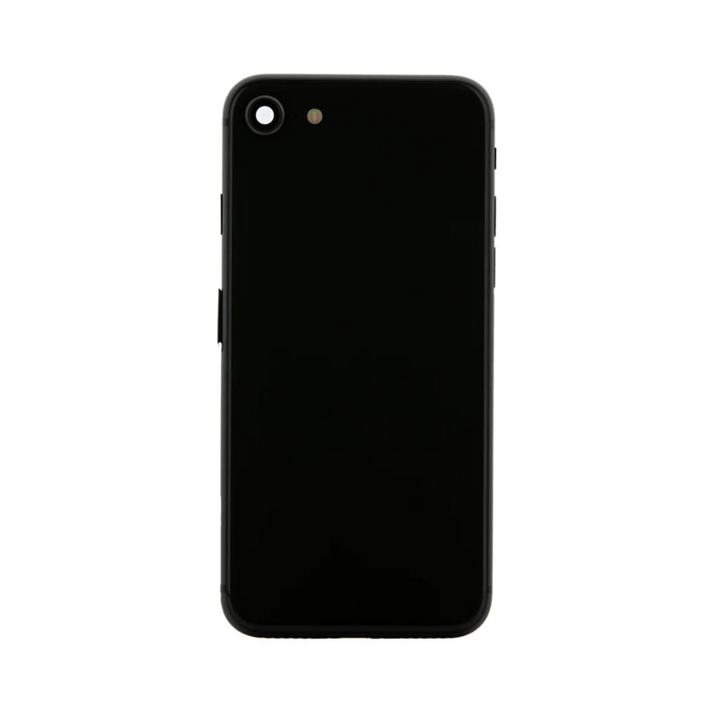 OEM Pulled iPhone SE (2020) Housing (A-/B+ Grade) with Small Parts Installed - Black (with logo)