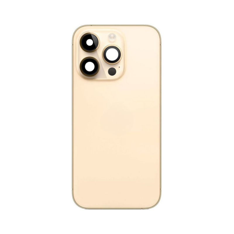 OEM Pulled iPhone 14 Pro Max Housing (A-/B+ Grade) with Small Parts Installed - Gold (with logo)