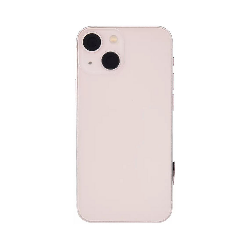 OEM Pulled iPhone 13 Mini Housing (A-/B+ Grade) with Small Parts Installed - Pink (with logo)