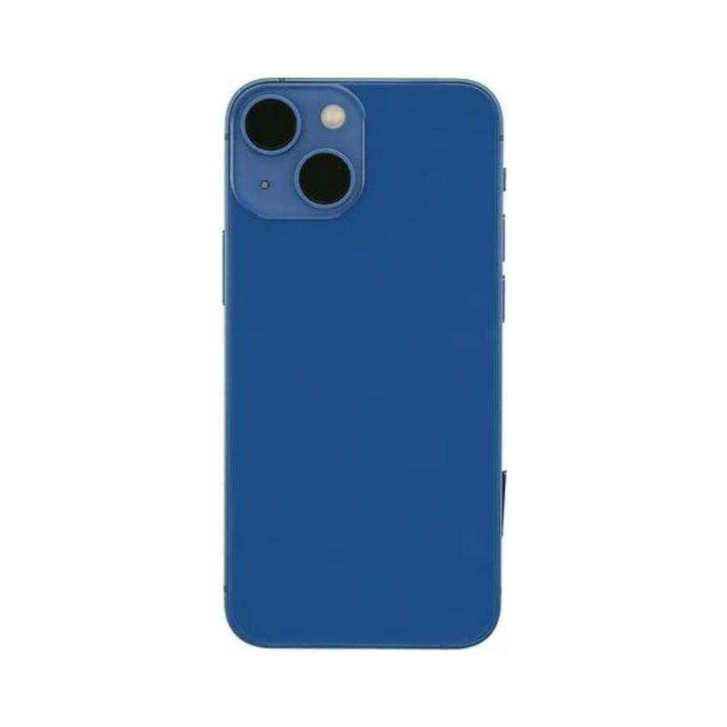 OEM Pulled iPhone 13 Housing (A-/B+ Grade) with Small Parts Installed - Blue (with logo)