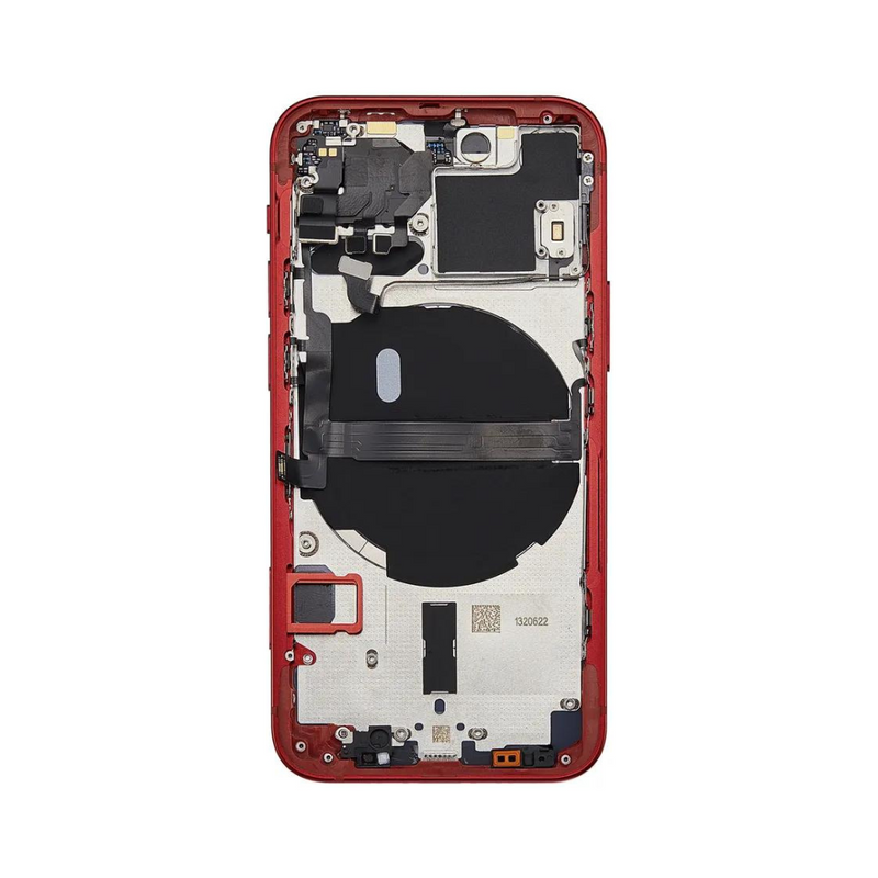 OEM Pulled iPhone 13 Mini Housing (A-/B+ Grade) with Small Parts Installed - Red (with logo)