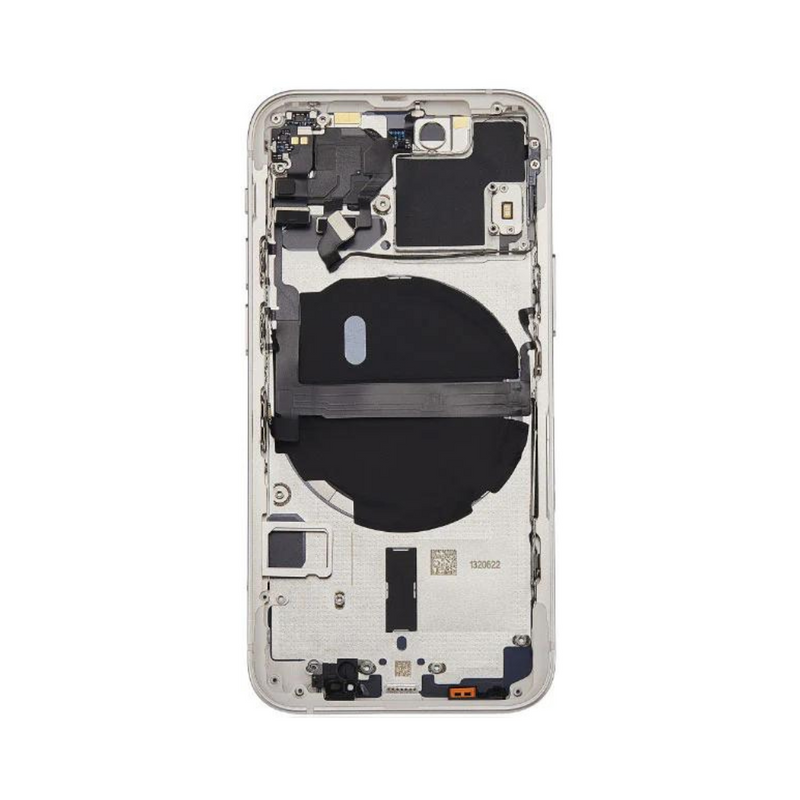 OEM Pulled iPhone 13 Mini Housing (A-/B+ Grade) with Small Parts Installed - Starlight (with logo)