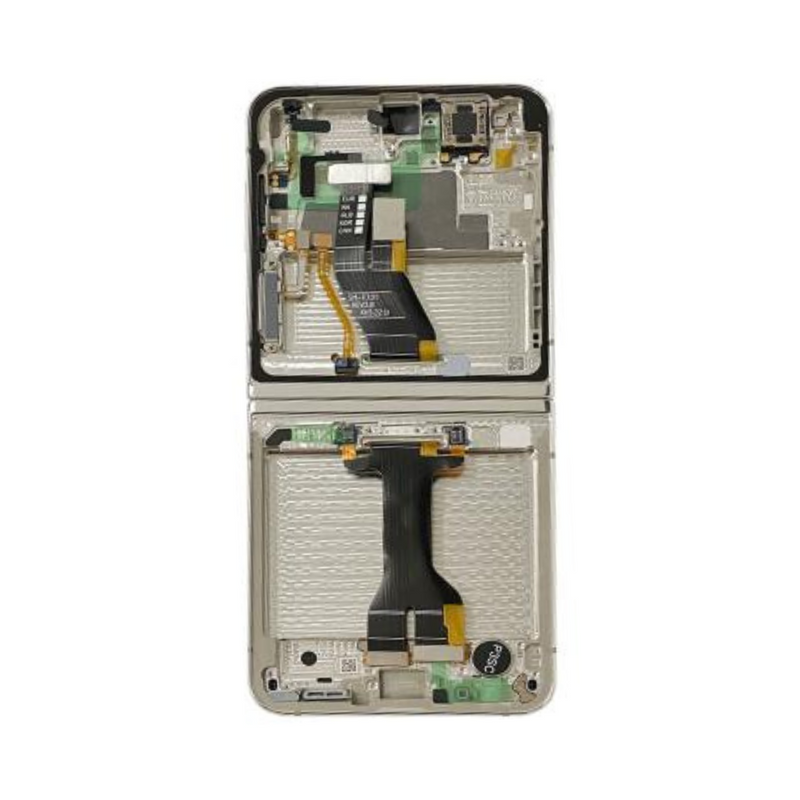 Samsung Galaxy Z Flip 5 LCD Assembly with Frame - Cream (Grade A)
