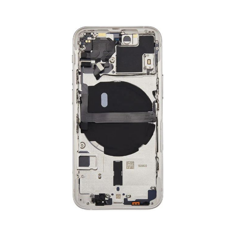 OEM Pulled iPhone 13 Housing (A-/B+ Grade) with Small Parts Installed - Starlight (with logo)