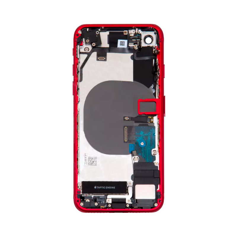 OEM Pulled iPhone SE (2020) Housing (A-/B+ Grade) with Small Parts Installed - Red (with logo)