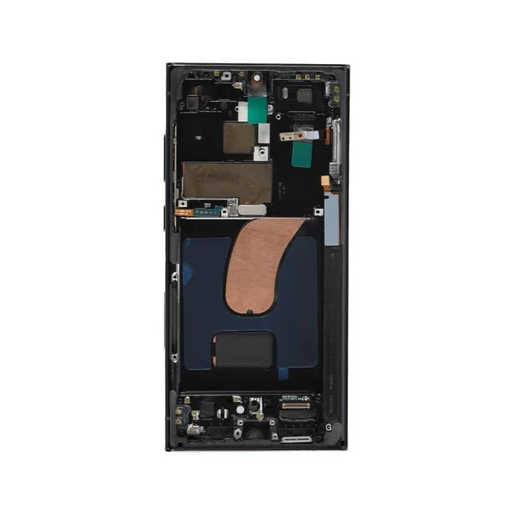 Samsung Galaxy S24 Ultra - OLED Assembly with frame (Glass Change) - Titanium Black