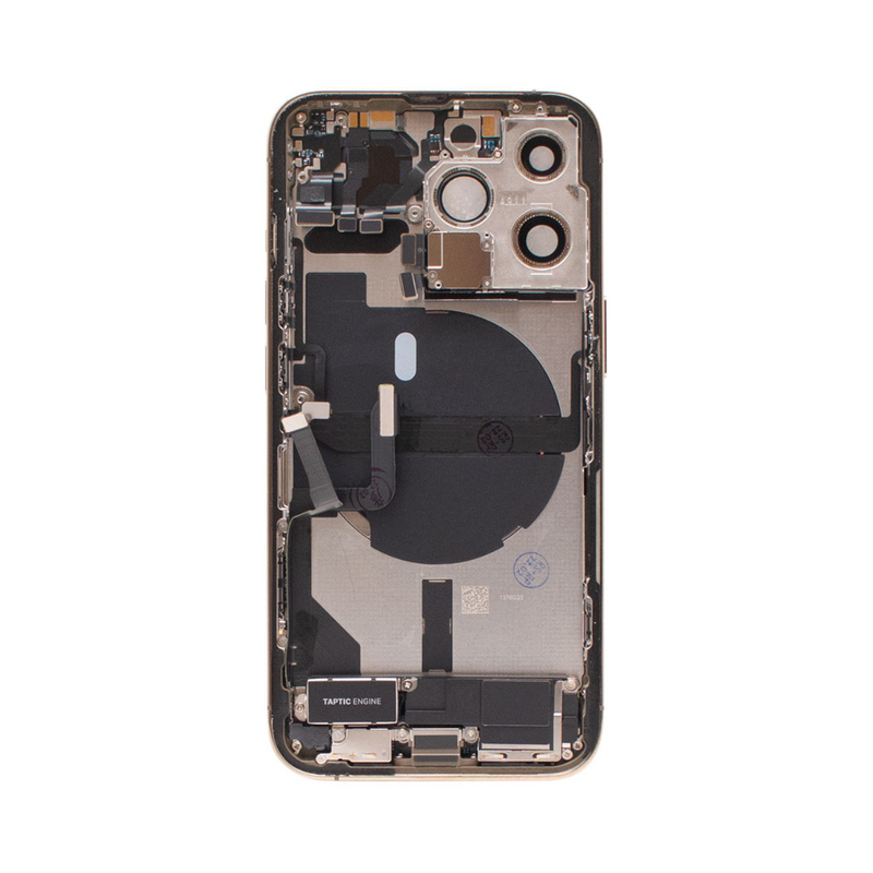 OEM Pulled iPhone 13 Pro Housing (A-/B+ Grade) with Small Parts Installed - Gold (with logo)