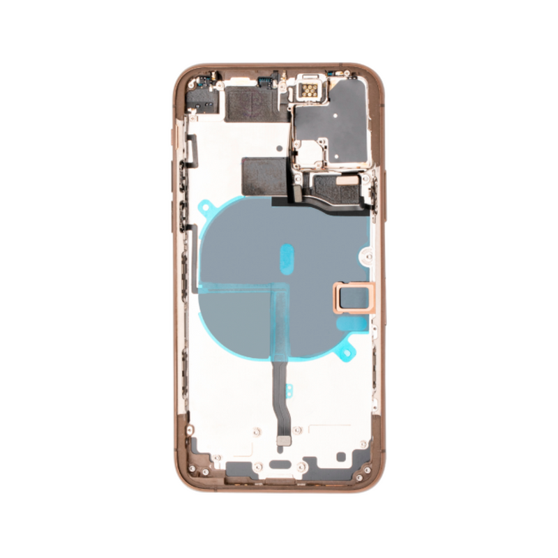 OEM Pulled iPhone 11 Pro Max Housing (A-/B+ Grade) with Small Parts Installed - Gold (with logo)