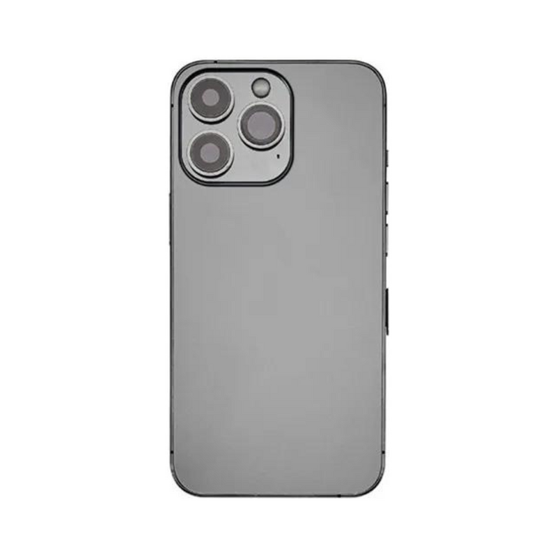 OEM Pulled iPhone 13 Pro Max Housing (A-/B+ Grade) with Small Parts Installed - Graphite (with logo)