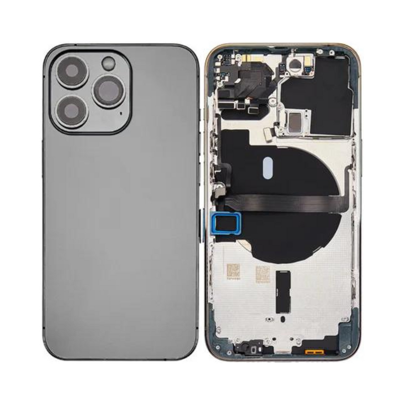 OEM Pulled iPhone 13 Pro Housing (A-/B+ Grade) with Small Parts Installed - Graphite (with logo)