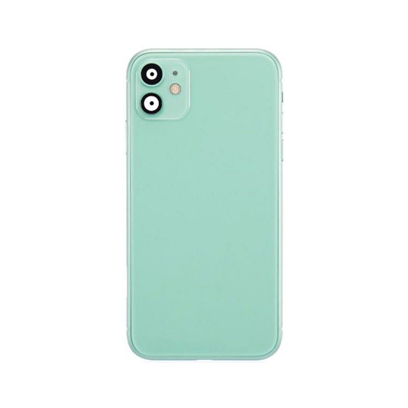 OEM Pulled iPhone 12 Housing (A-/B+ Grade) with Small Parts Installed - Green (with logo)