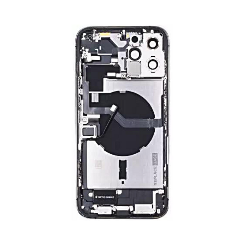 OEM Pulled iPhone 12 Pro Max Housing (A Grade) with Small Parts Installed - Graphite (with logo)