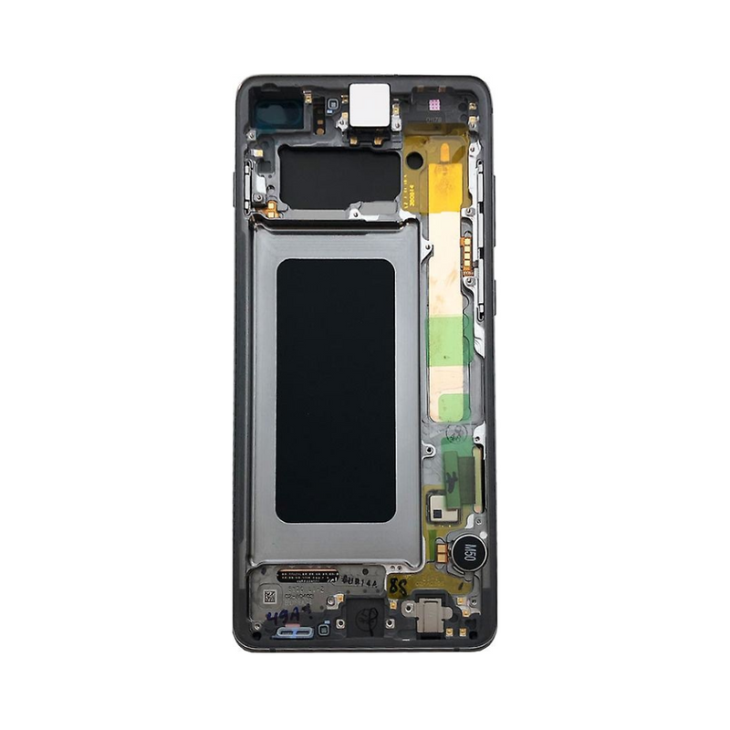 Samsung Galaxy S10 Plus - Original Pulled LCD Assembly with frame (Grade B) - Prism Black