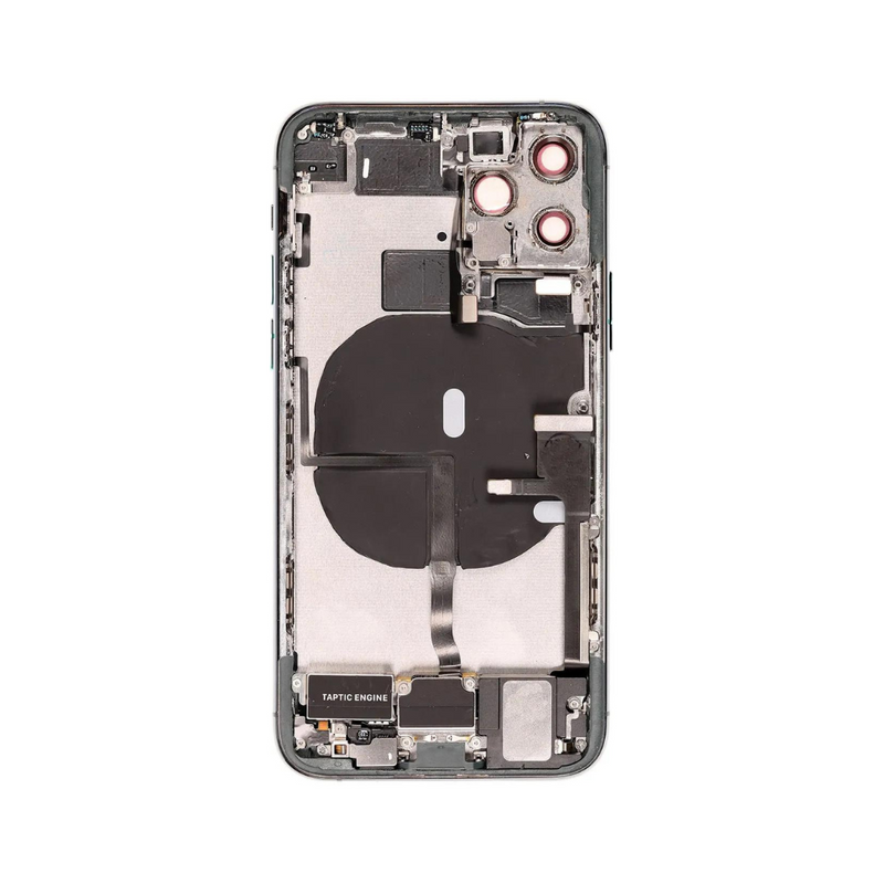 OEM Pulled iPhone 11 Pro Housing (A-/B+ Grade) with Small Parts Installed - Midnight Green (with logo)