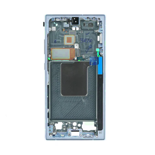 Samsung Galaxy S24 Ultra - OLED Assembly with Frame (Service Pack) - Titanium Blue