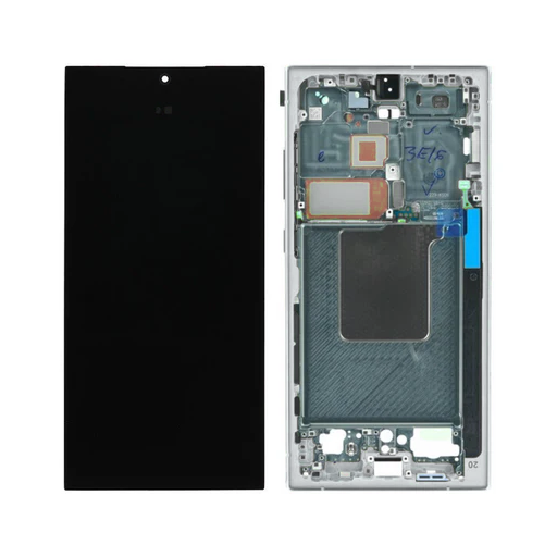 Samsung Galaxy S24 Ultra - OLED Assembly with Frame (Service Pack) - Titanium Gray