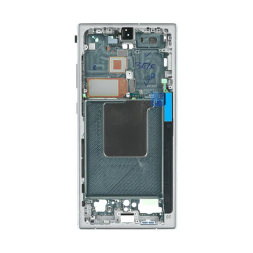 Samsung Galaxy S24 Ultra - OLED Assembly with Frame (Service Pack) - Titanium Gray