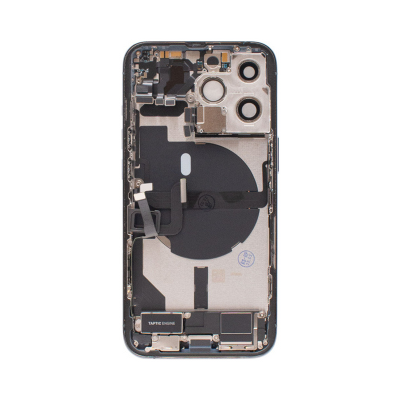 OEM Pulled iPhone 13 Pro Max Housing (A-/B+ Grade) with Small Parts Installed - Sierra Blue (with logo)