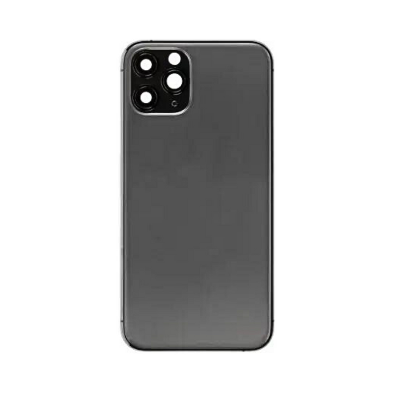 OEM Pulled iPhone 11 Pro Max Housing (A-/B+ Grade) with Small Parts Installed - Space Grey (with logo)