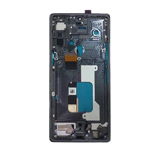 LG Velvet 5G OLED Assembly - OEM with Frame (Black)