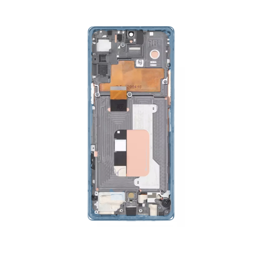 LG Velvet 5G OLED Assembly - OEM with Frame (Blue)