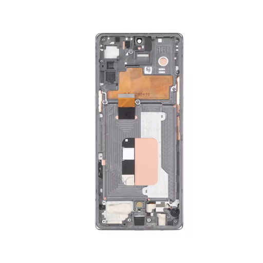 LG Velvet 5G OLED Assembly - OEM with Frame (Silver)