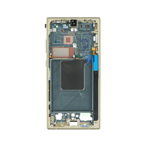 Samsung Galaxy S24 Ultra - OLED Assembly with frame (Glass Change) - Titanium Yellow