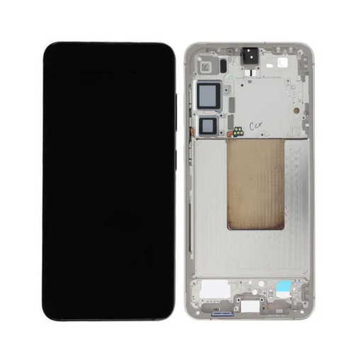 Samsung Galaxy S24 Plus - OLED Assembly with frame (Glass Change) - Amber Yellow