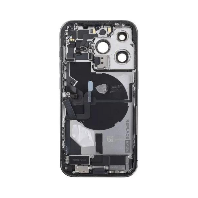 OEM Pulled iPhone 14 Pro Housing (A-/B+ Grade) with Small Parts Installed - Deep Purple (with logo)