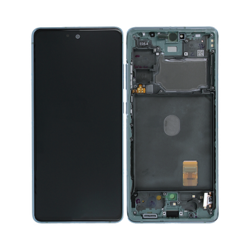 Samsung Galaxy S20 FE - Original Pulled OLED Assembly with frame (A-/B+ Grade) - Cloud Mint