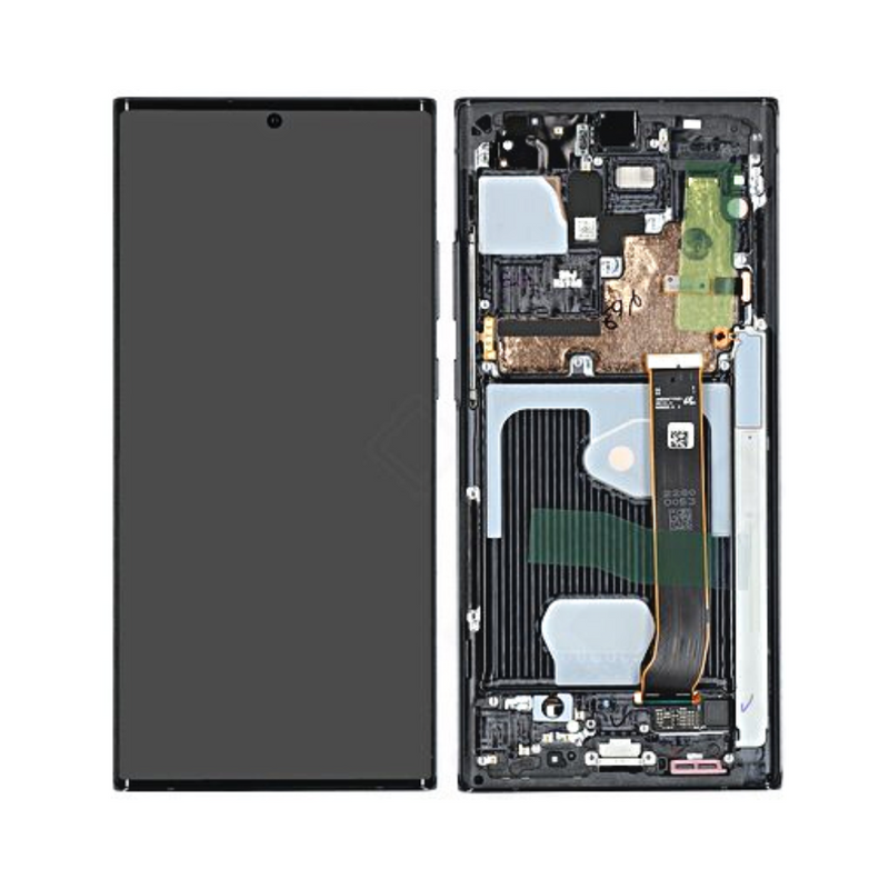 Samsung Galaxy Note 20 Ultra 5G OLED Assembly with Frame - Mystic Black (Aftermarket +)