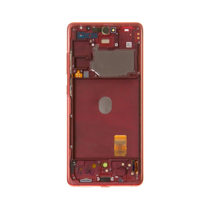 Samsung Galaxy S20 FE - Original Pulled OLED Assembly with frame (B+ Grade) - Cloud Red