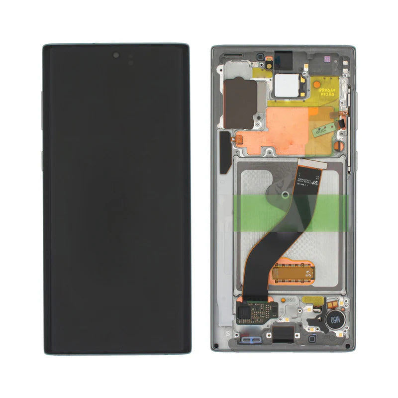 Samsung Galaxy Note 10 Plus OLED Assembly with Frame - Aura Glow (Aftermarket +)