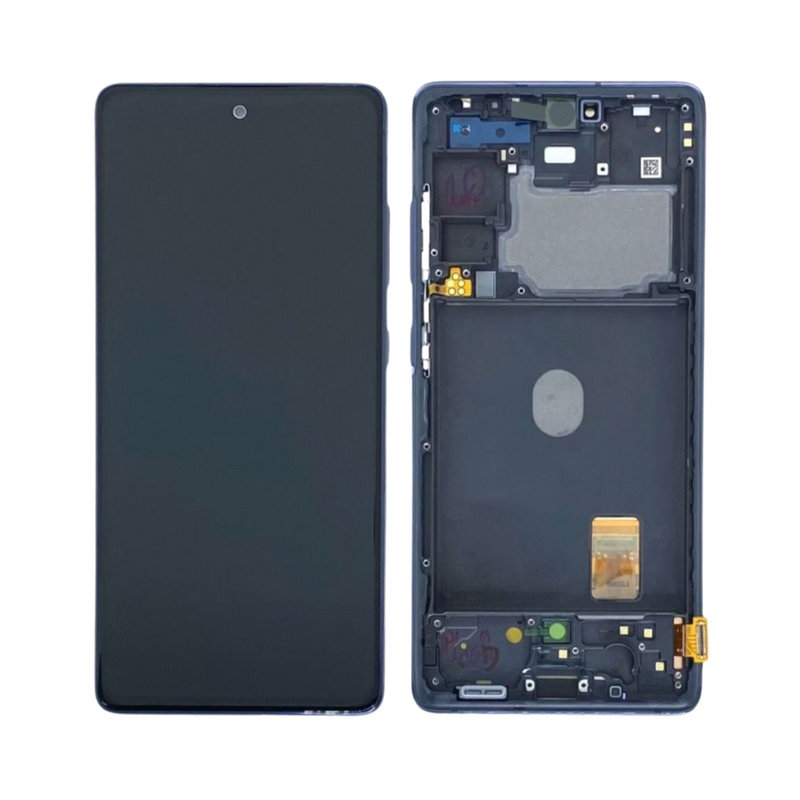 Samsung Galaxy S20 FE - Original Pulled OLED Assembly with frame (A-/B+ Grade) - Cloud Navy