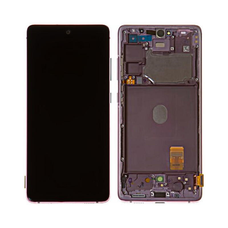 Samsung Galaxy S20 FE - Original Pulled OLED Assembly with frame (B Grade) - Cloud Lavender