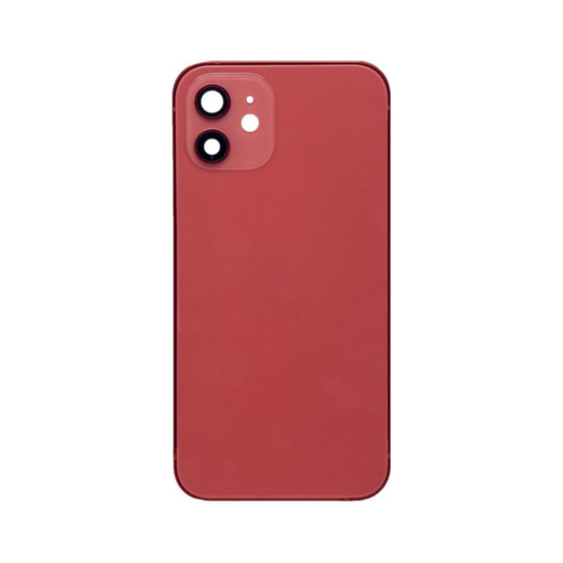 OEM Pulled iPhone 12 Mini Housing (A-/B+ Grade) with Small Parts Installed - Red (with logo)