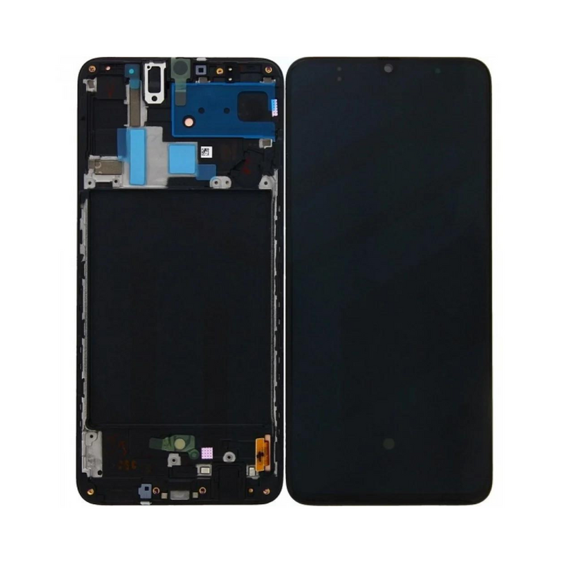 Samsung Galaxy A70 OLED Assembly with Frame - Cream (Aftermarket +)