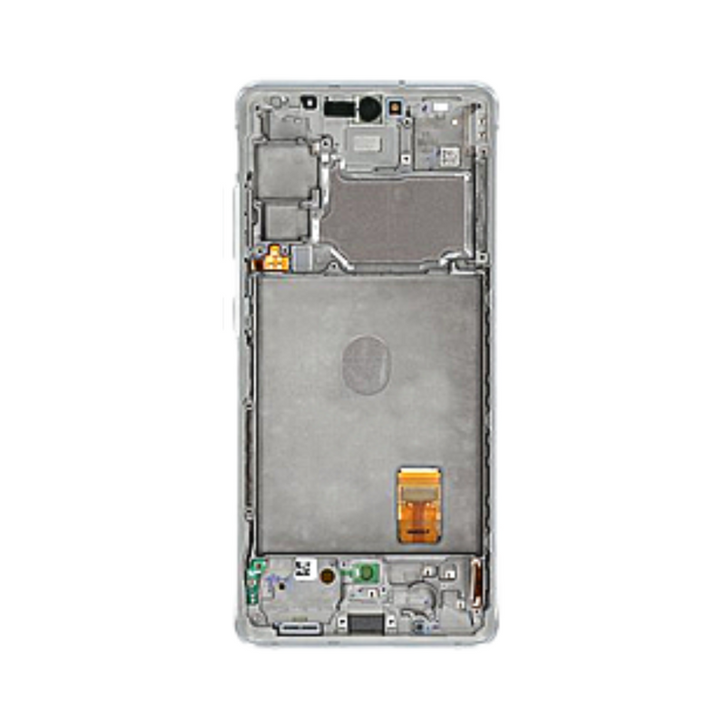 Samsung Galaxy S20 FE - Original Pulled OLED Assembly with frame (A-/B+ Grade) - Cloud White