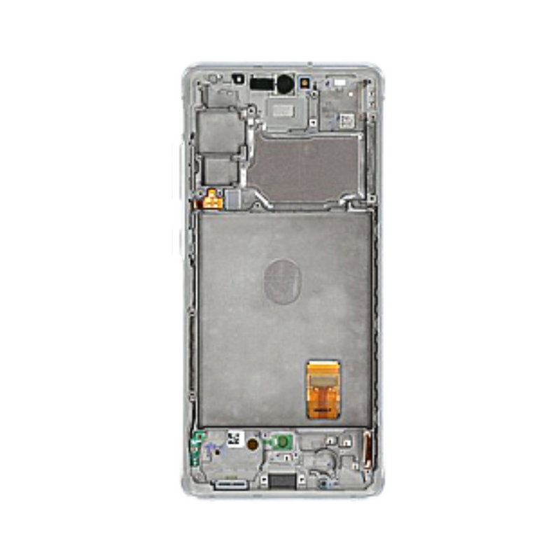 Samsung Galaxy S20 FE 5G OLED Assembly with Frame - Cloud White (Aftermarket +)