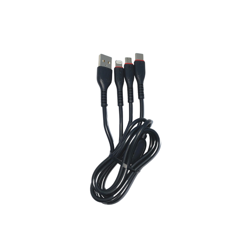 Jellico 3-in-1 Mata Super Charge Data Cable